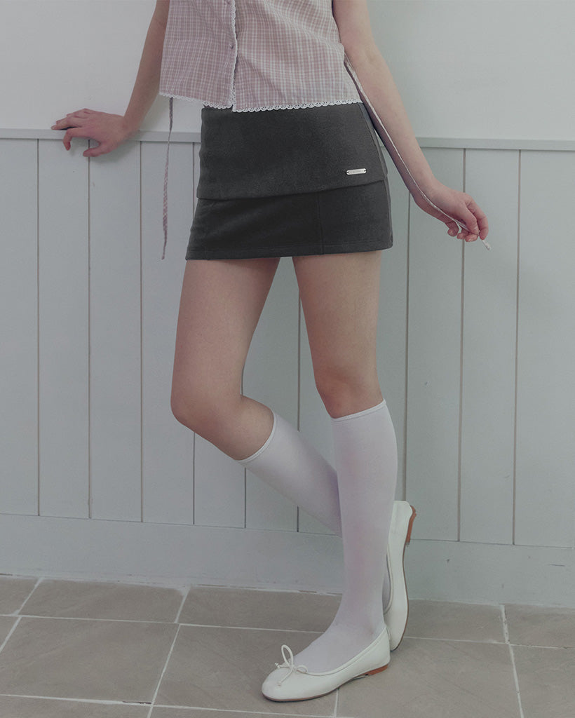 [TWEE] Bonir Folding Mini Skirt