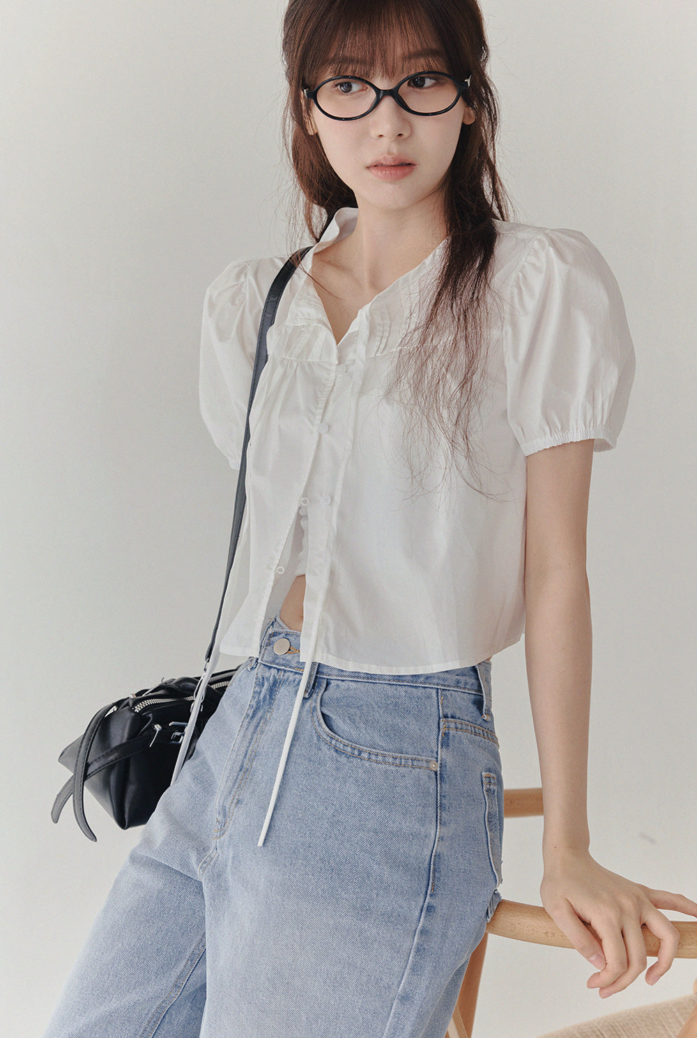 [TWEE] Blouse à boutons Peral Puff