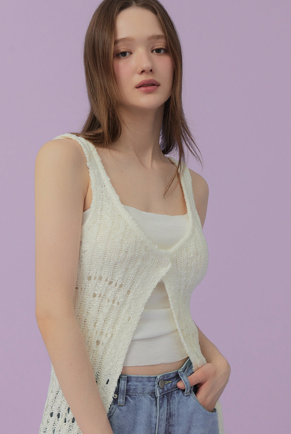[TWEE] Foresis lace sleeveless