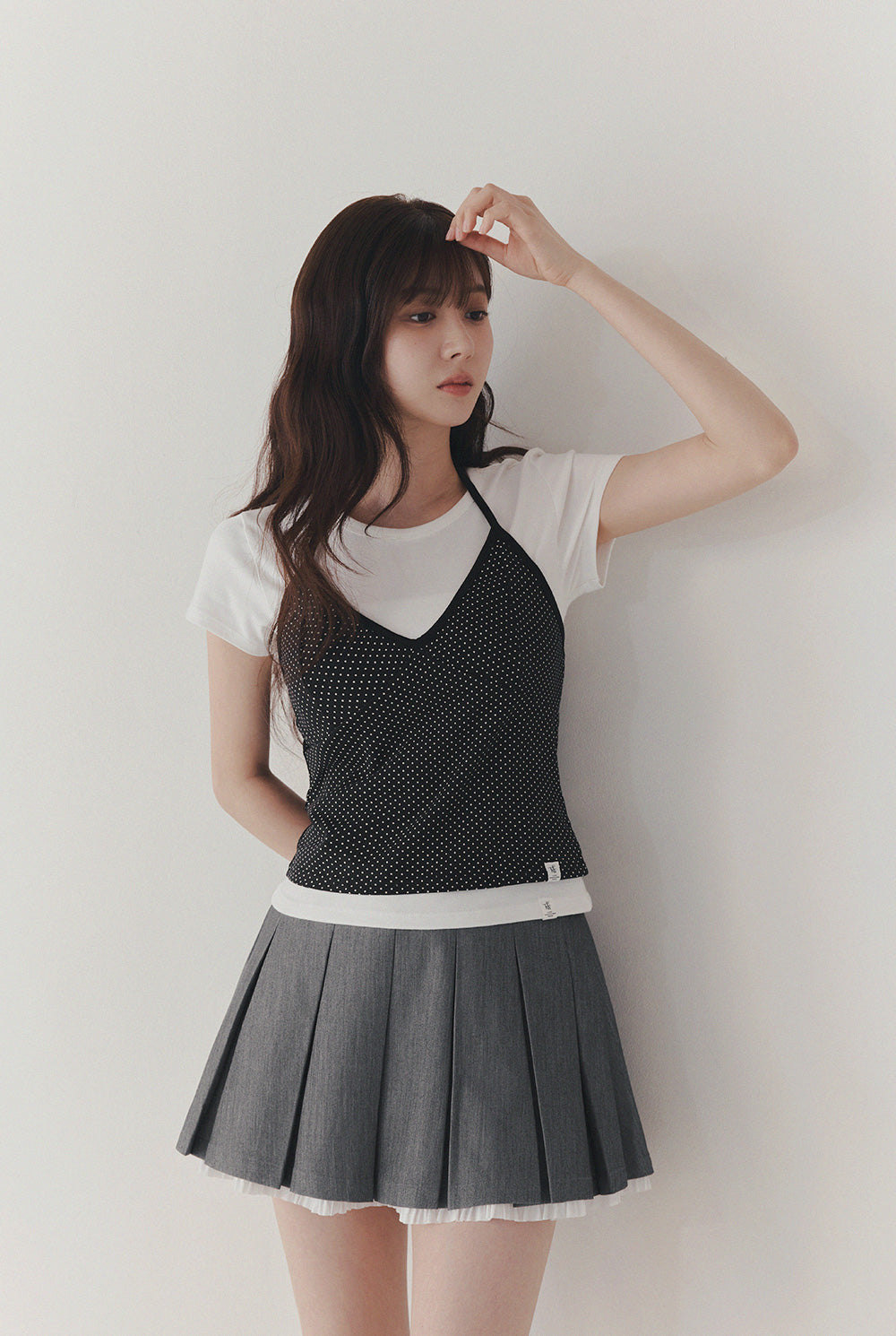 [TWEE] Racial Dot Halterneck Sleeveless