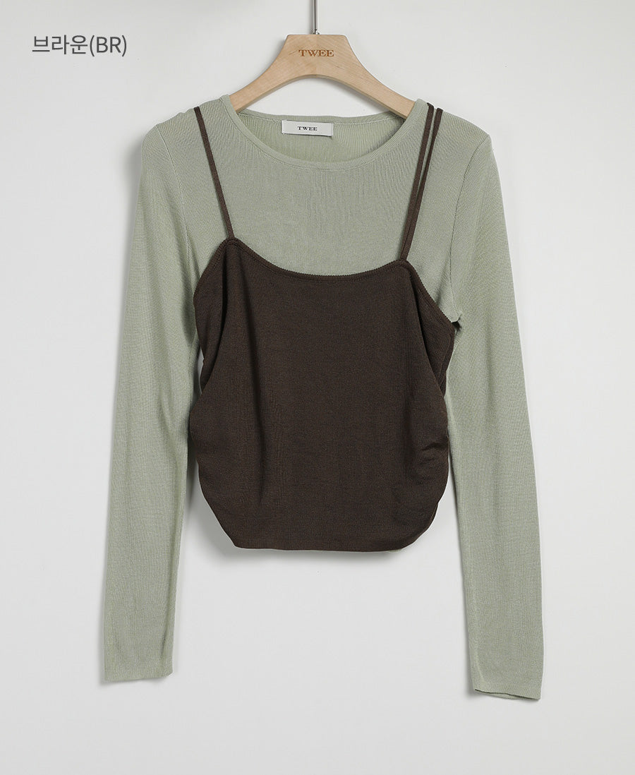 [TWEE] Heyju bustier knit