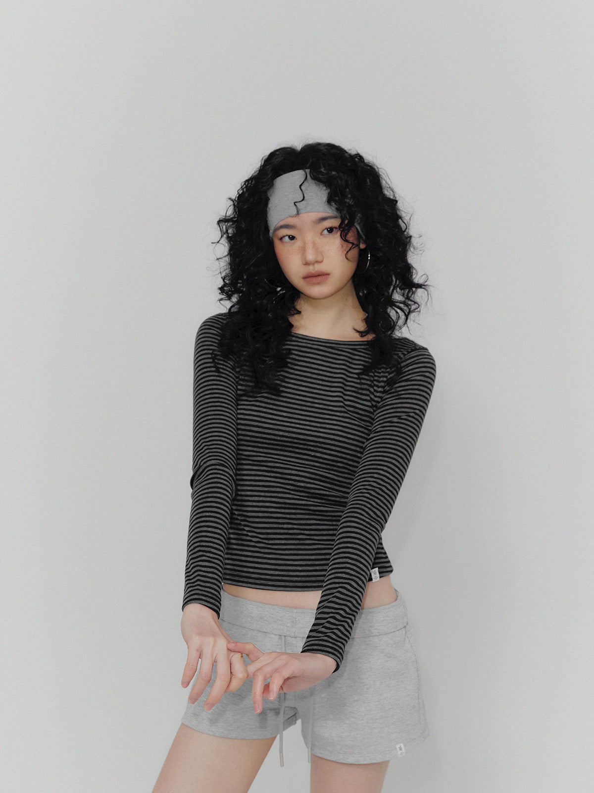 [TWEE] Boen Stripe Boatneck Long Sleeve T-shirt