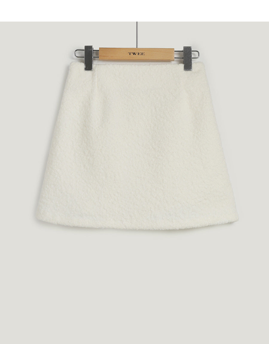 [TWEE] Rebut Bouclé Mini Skirt