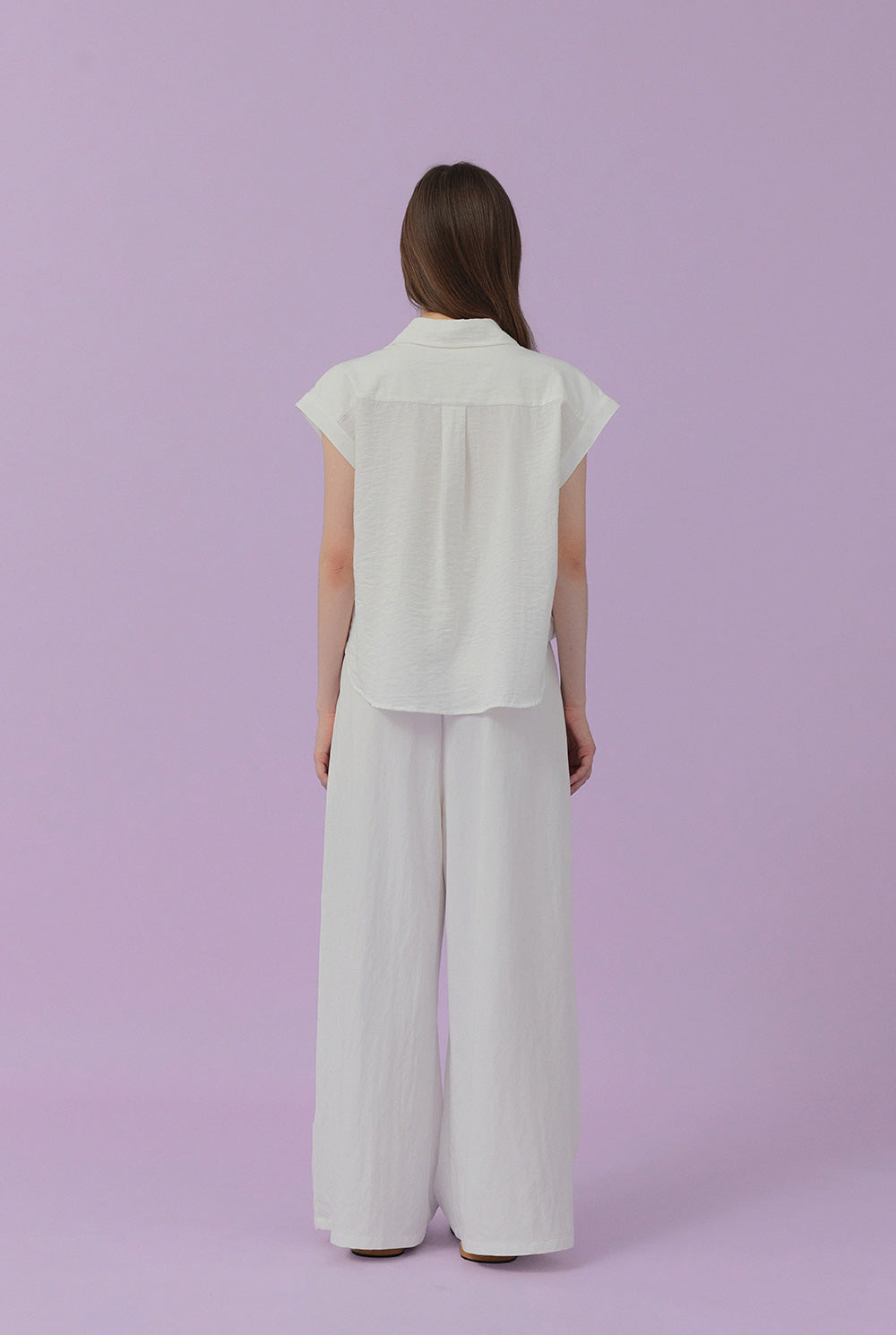 [TWEE] Áo Sơ Mi Cổ Pin-Tuck Oversize