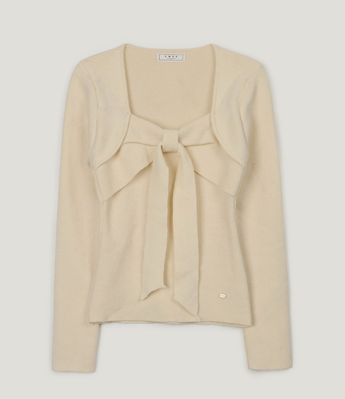 Conte ribbon bolero knit top