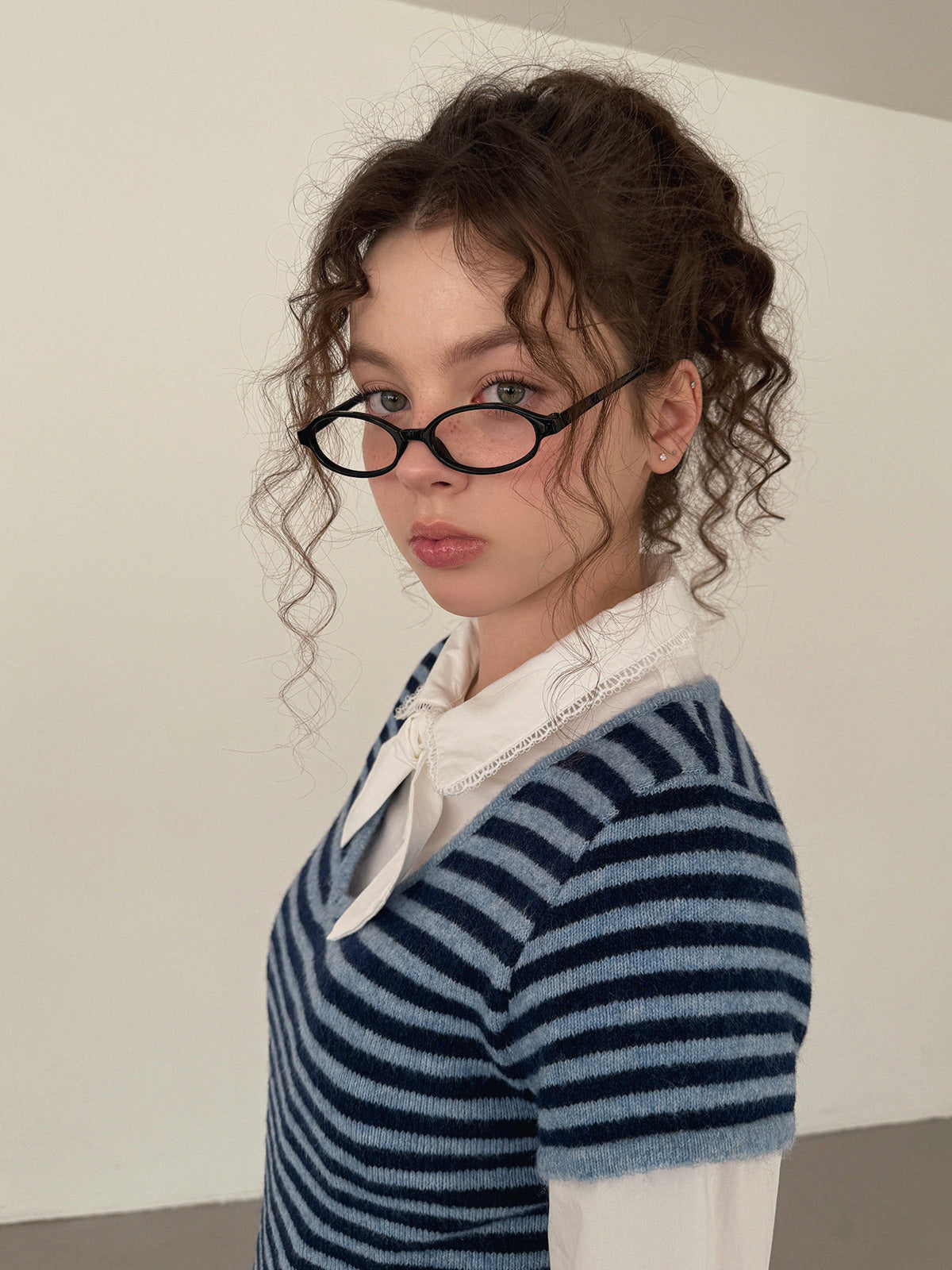 [TWEE] Kinko v-neck short sleeve knit