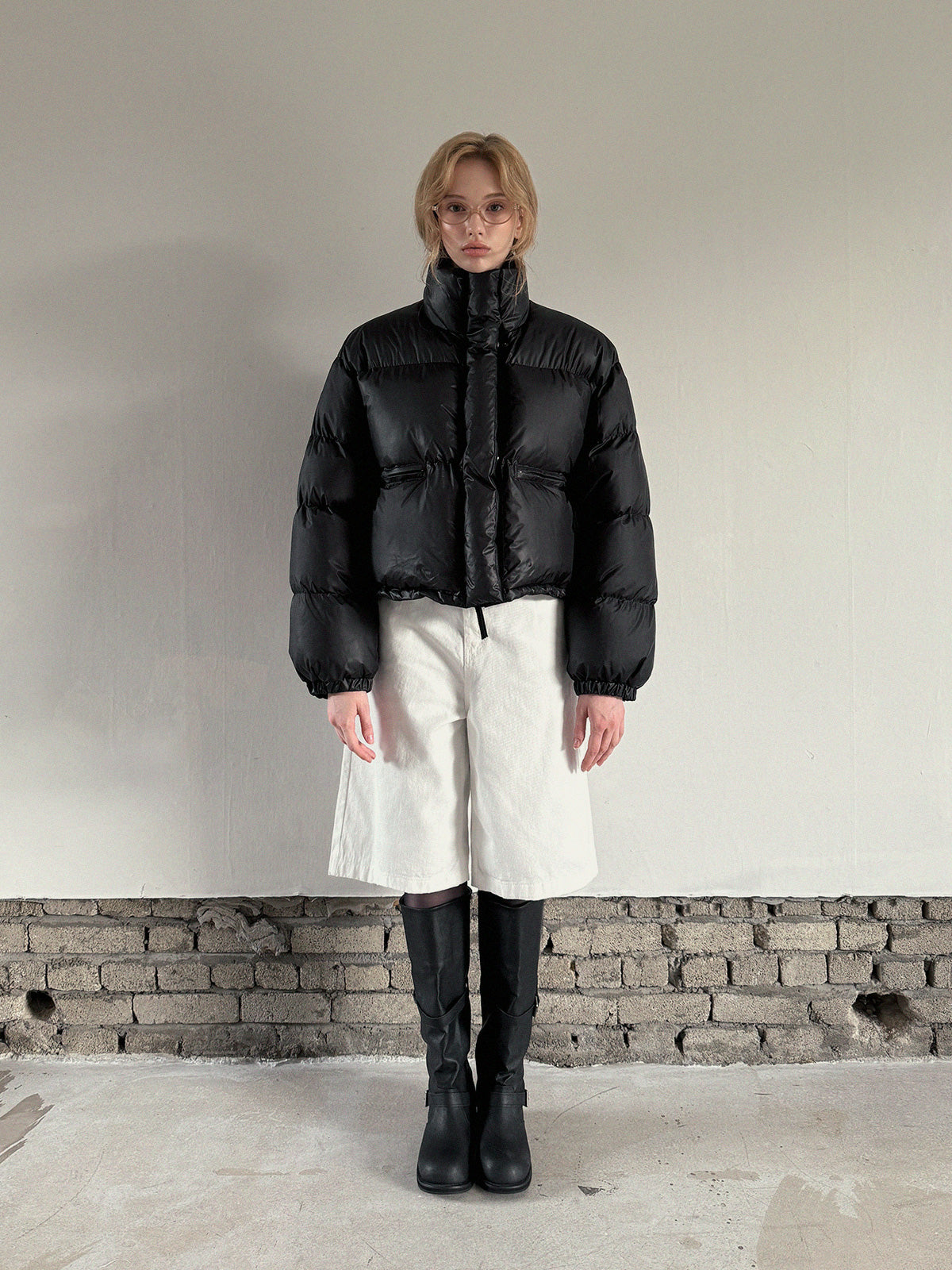 [TWEE] Maglione Corto Imbottito Basic Nitcon