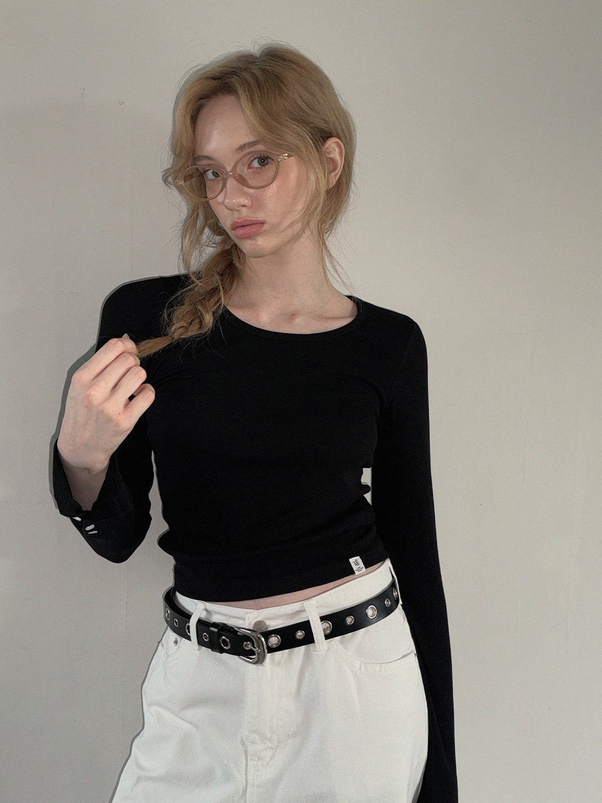 [TWEE] Nfeed Ärmel-Knopf Langarmshirt