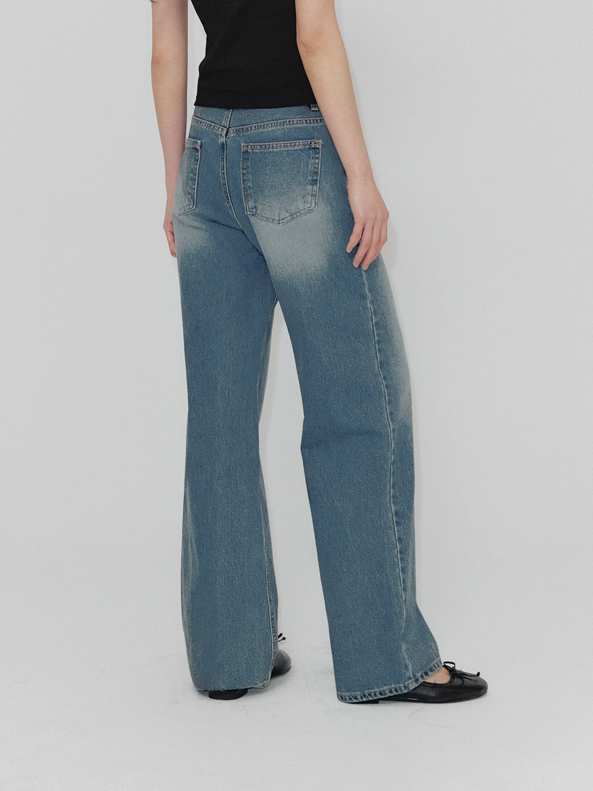 [TWEE] Indie Straight Long Denim Pants