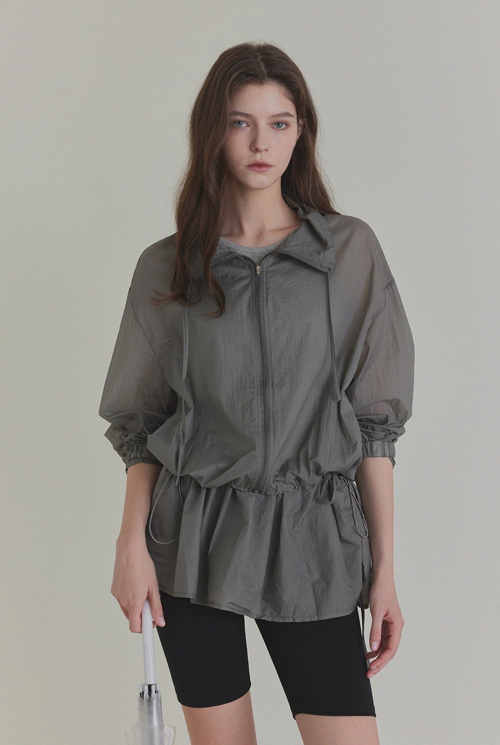 [TWEE]Ensemble jupe et veste courte coupe-vent Comen