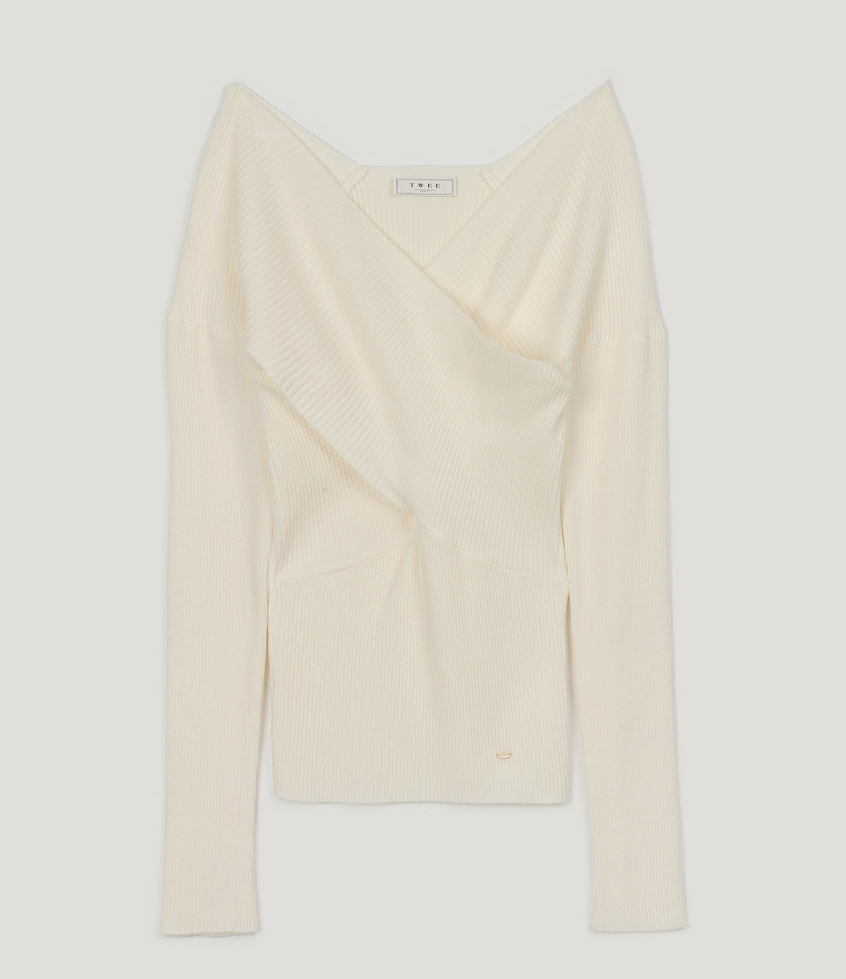 [TWEE]Seti Maglia Incrociata con Spalle Scoperte