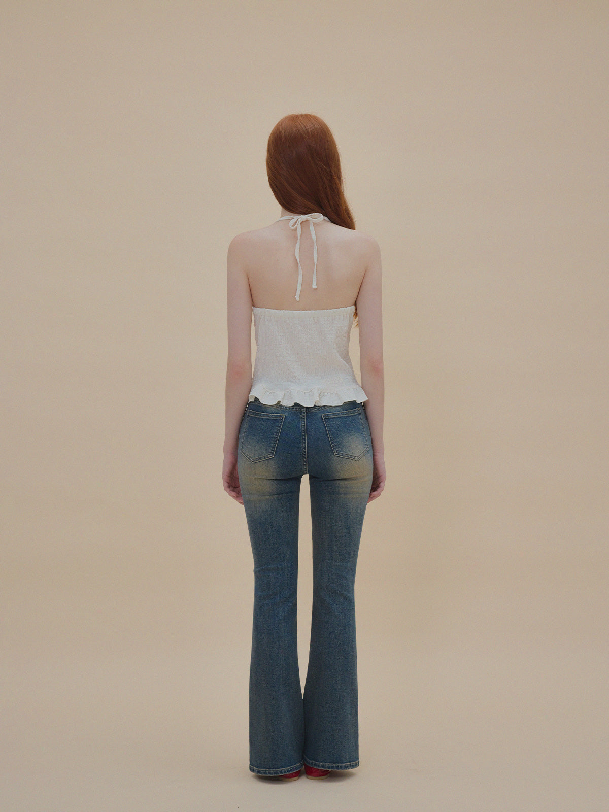 【TWEE】Nine Wrinkle Halter Bustier