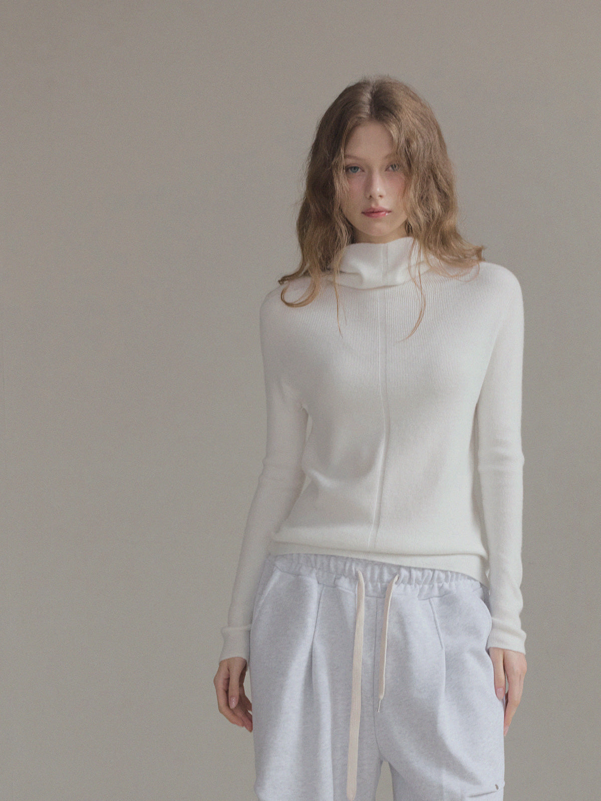 [TWEE] Áo Len Cổ Lọ Tay Dài Sames Wholegarment