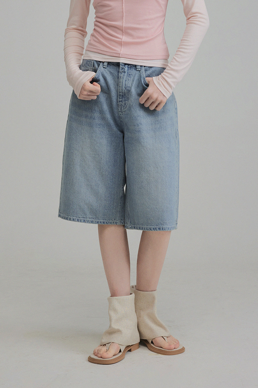 パンツ coach jorts denim half pants 公式】コーチアウトレット | シグネチャー デニム ショーツ