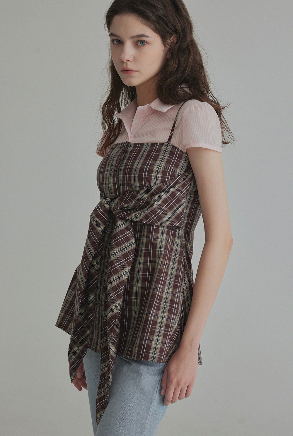 [TWEE] Robe Mini à Bretelles Nerdine Check