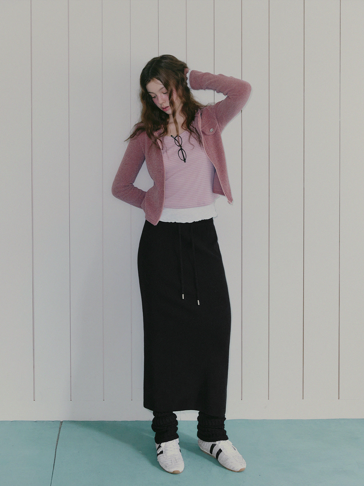 [TWEE] Told Knit Banding Skirt