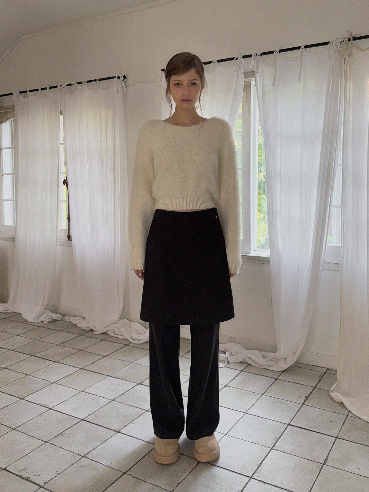 [TWEE] Áo Len Dệt Kim Dây Lưng Hollen