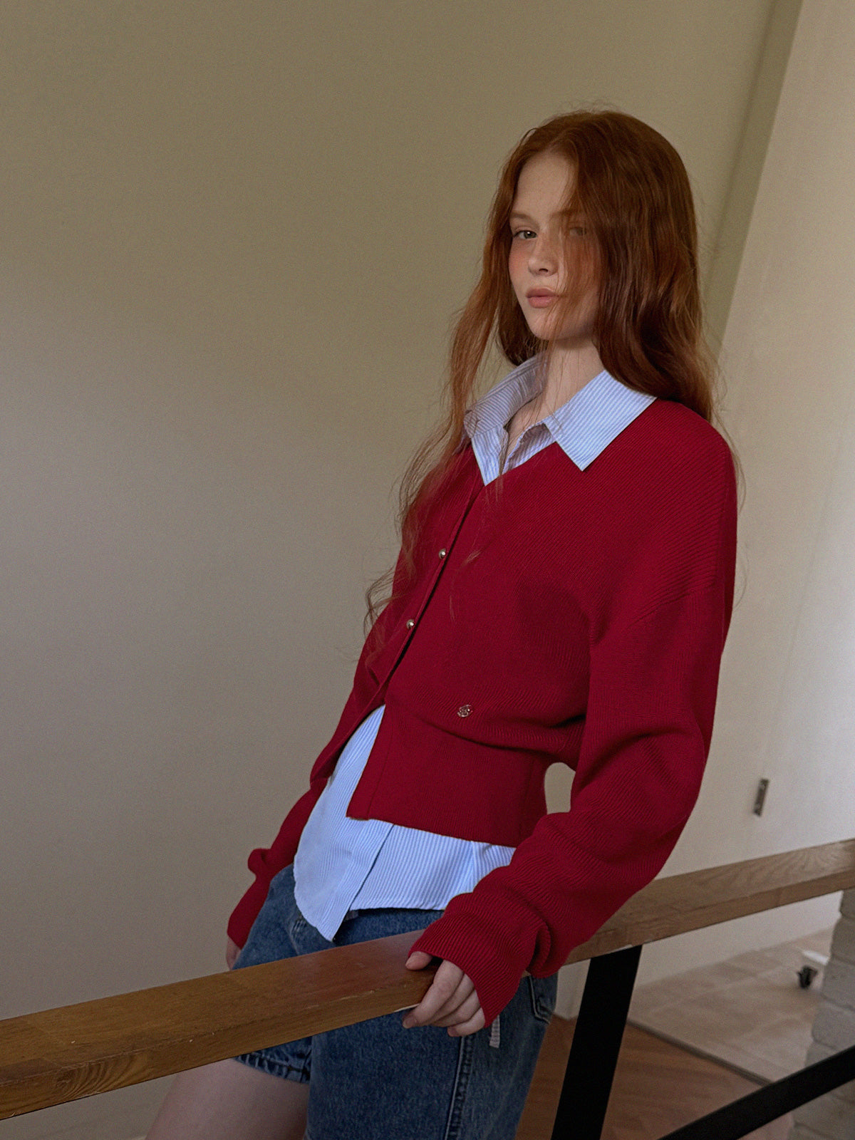 [TWEE] Pichu Puff V-Ausschnitt Cardigan