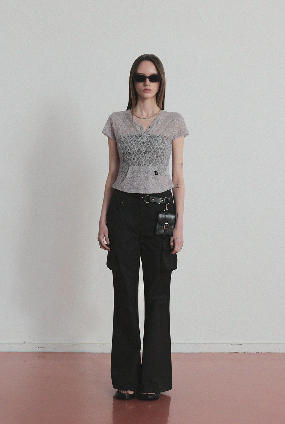 [TWEE] [GROWHIDE] Lophen Pocket Sheer T-Shirt