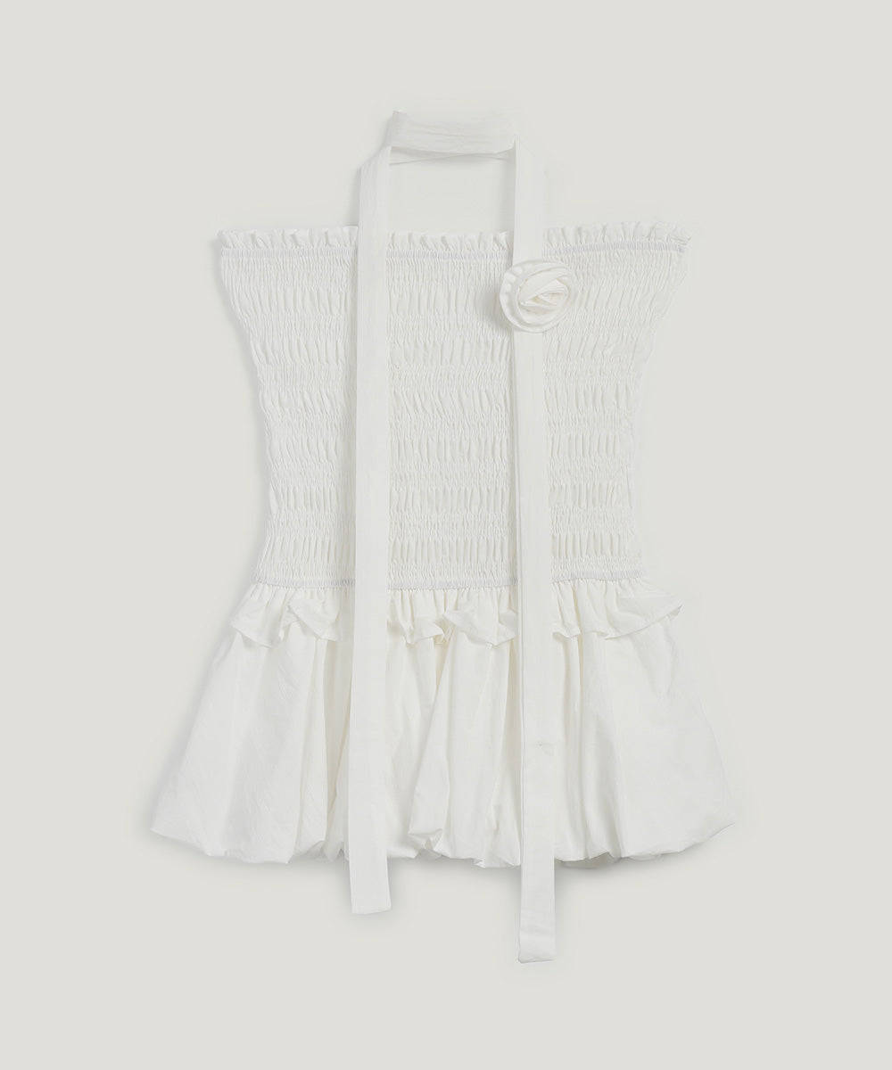 [TWEE] Blouse à smocks et bande élastique Ridin Pumpkin (ensemble avec bretelles)