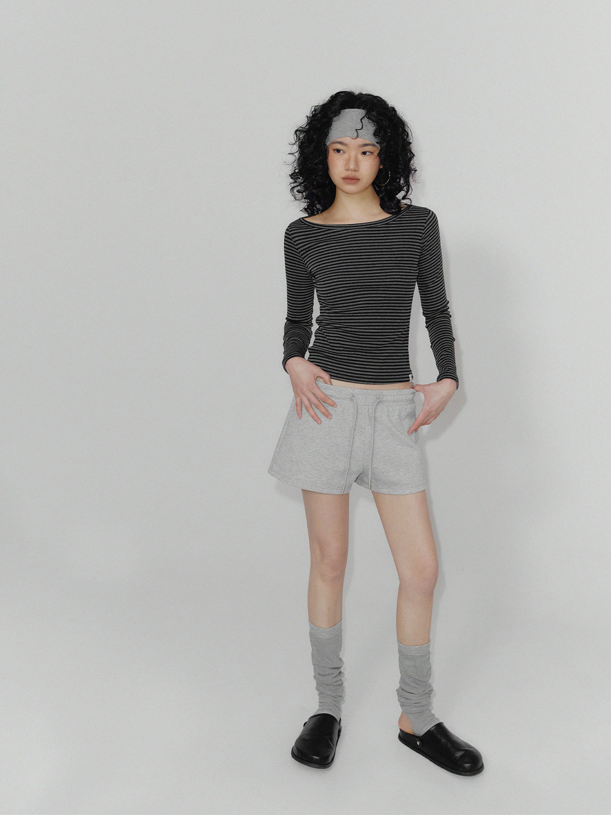 [TWEE] Boen Stripe Boatneck Long Sleeve T-shirt