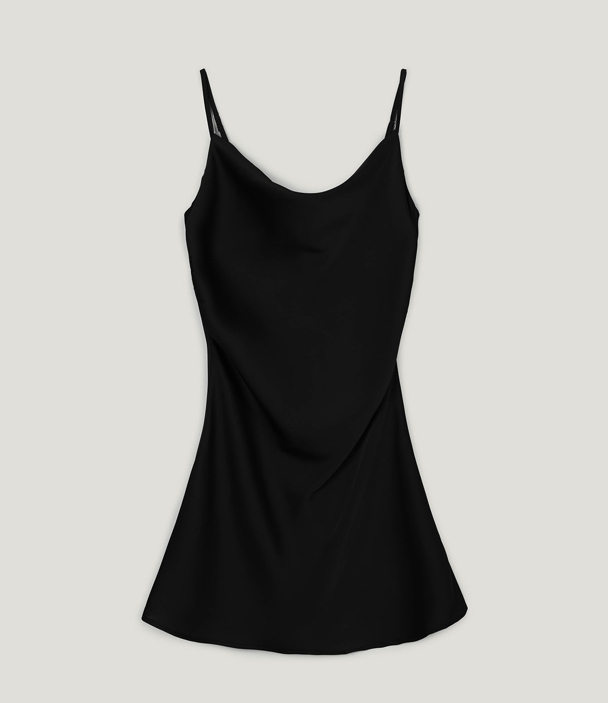 [TWEE] Mini abito smanicato in satin Rubel con arricciature