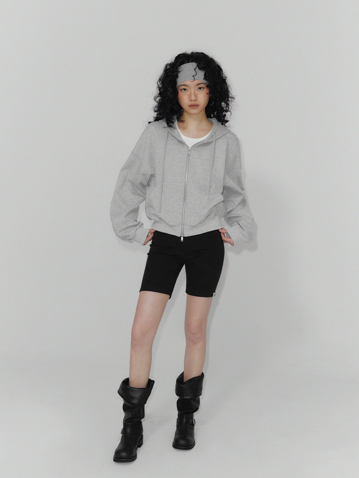 [TWEE] Alden Basic Long-Sleeve Hood Zip-Up