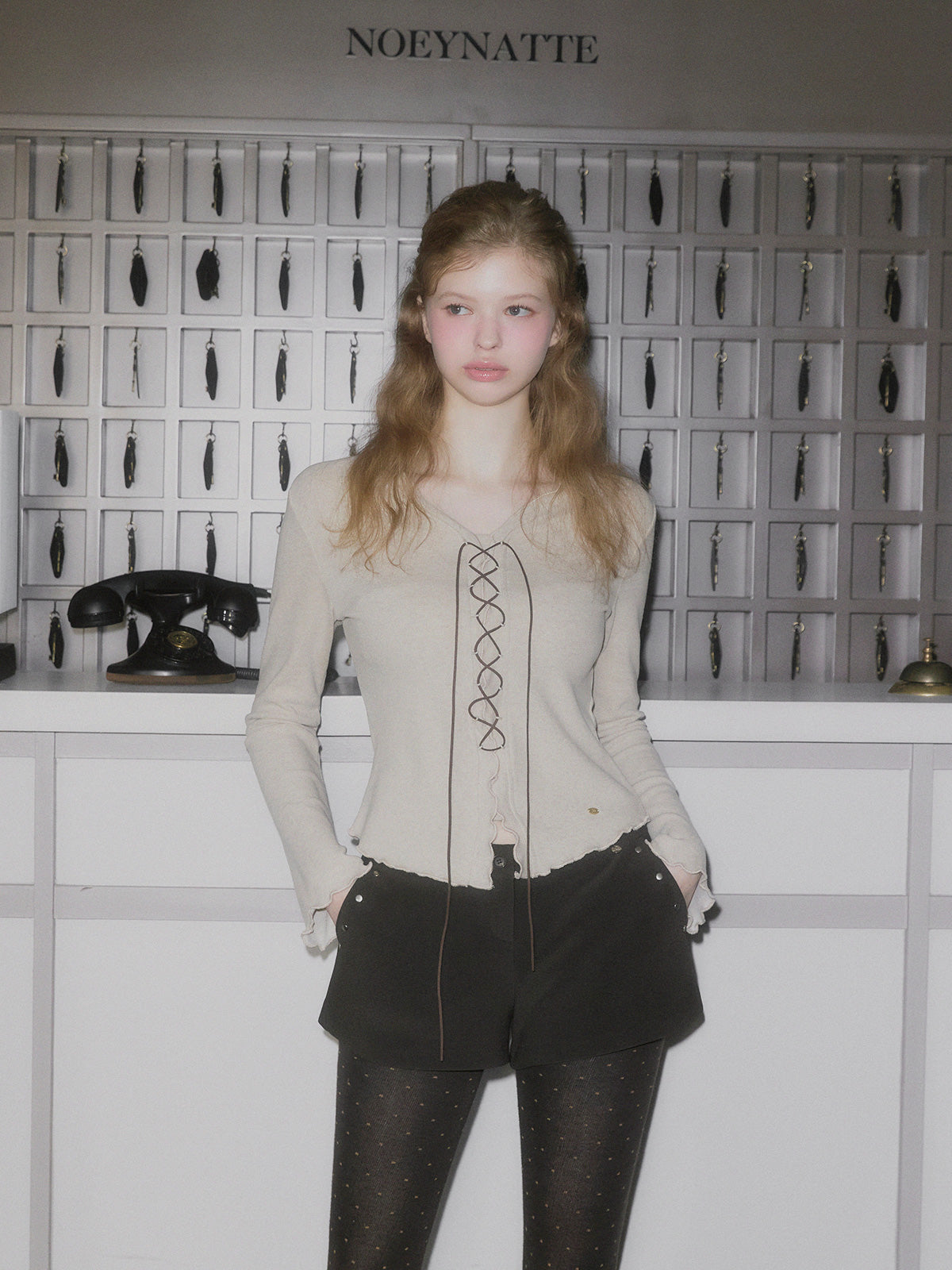 [TWEE] Tiver Rüschen-Corsagen-Longsleeve