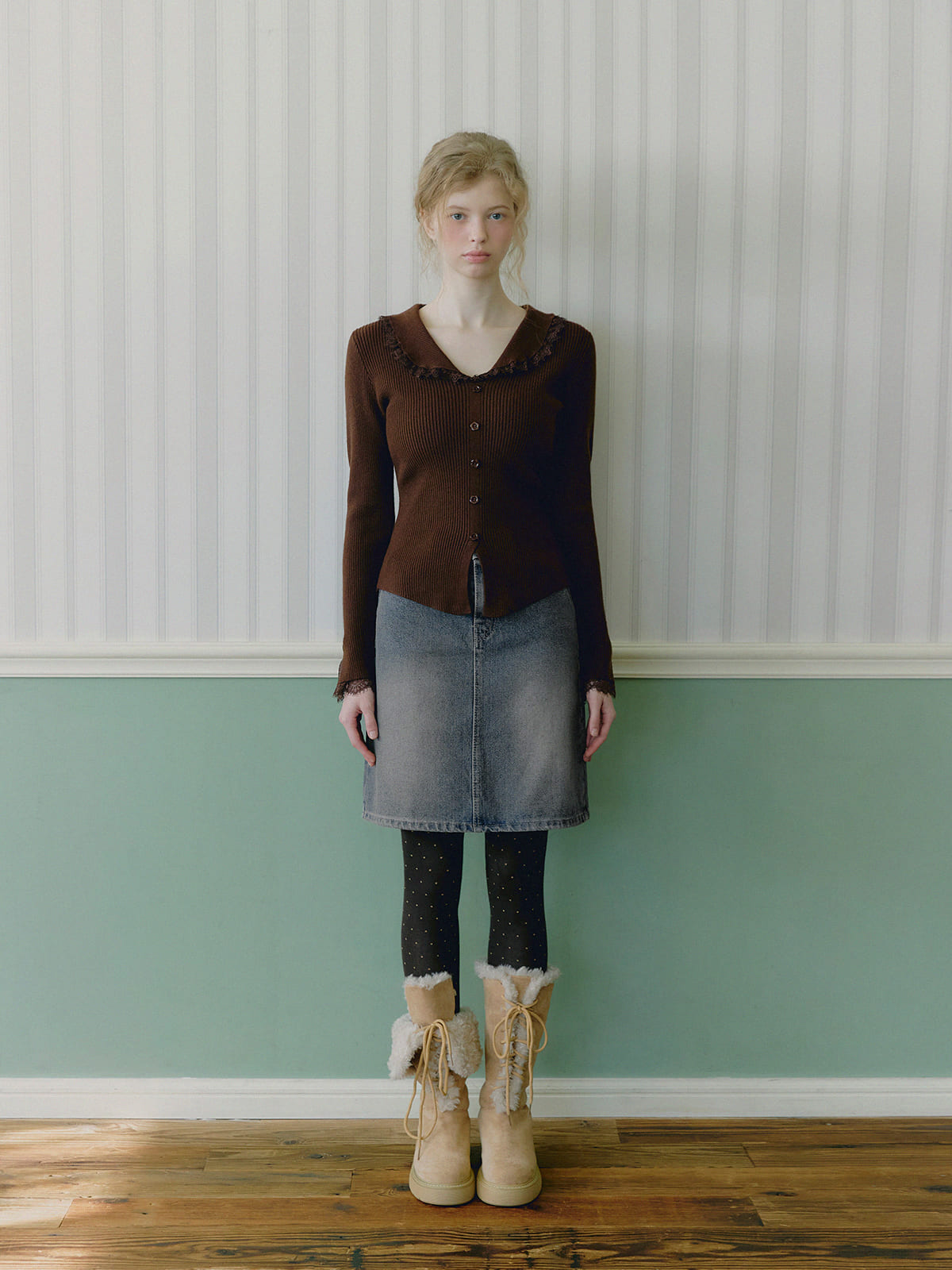 [TWEE] Veron Spitzenblumen-Strick