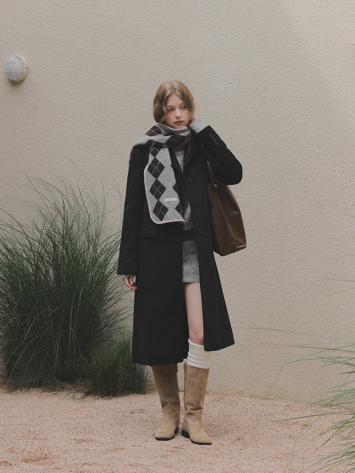 [TWEE]Muffin Tailored Single Long Coat