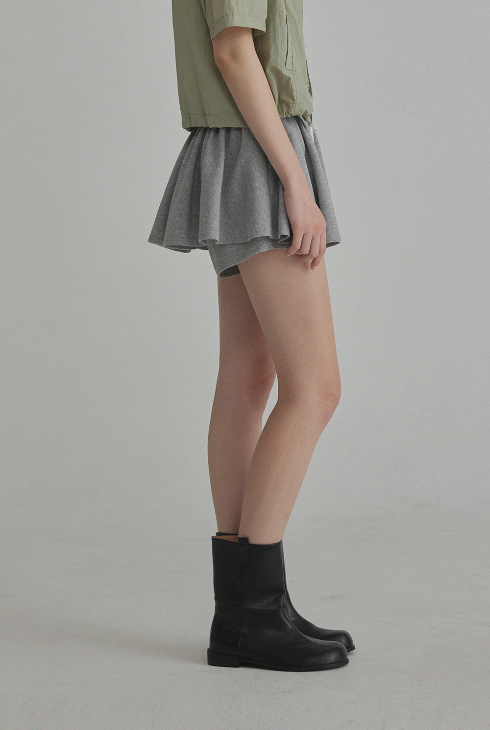 [TWEE] Rellin Layered Banding Skirt Pants