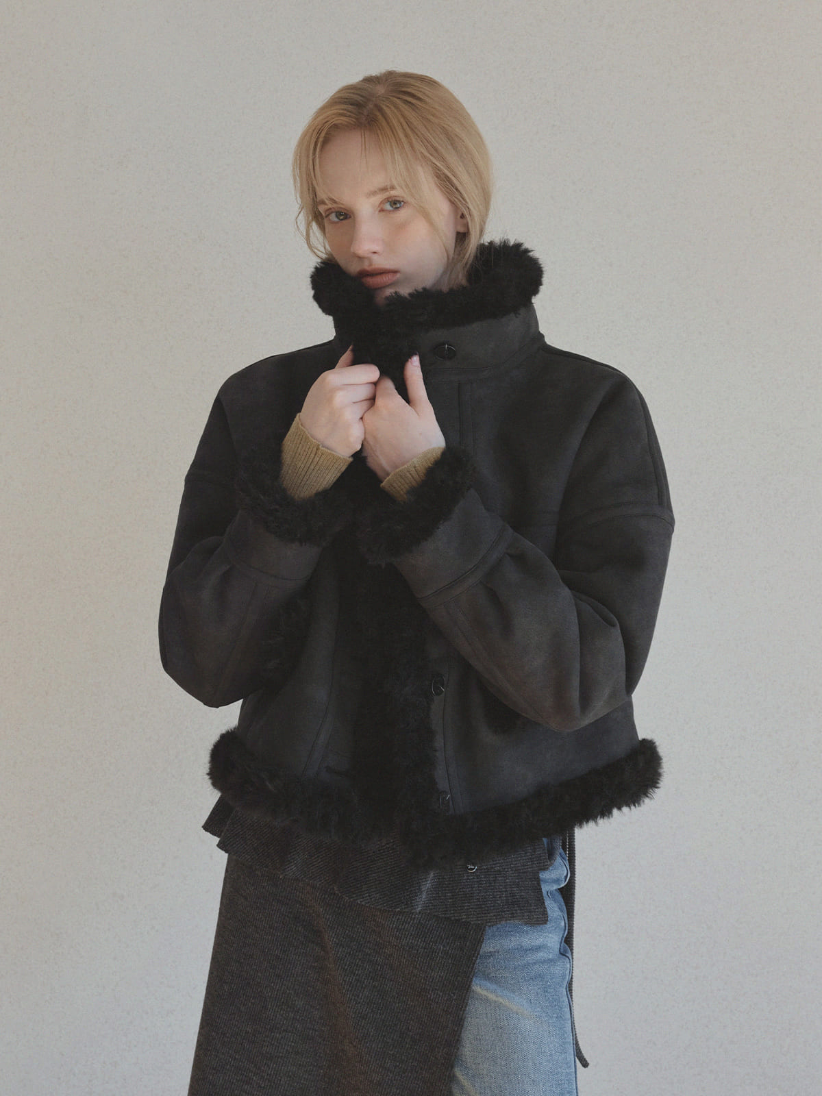 [TWEE] Oblin Color-Block Kunstwildleder Mustang