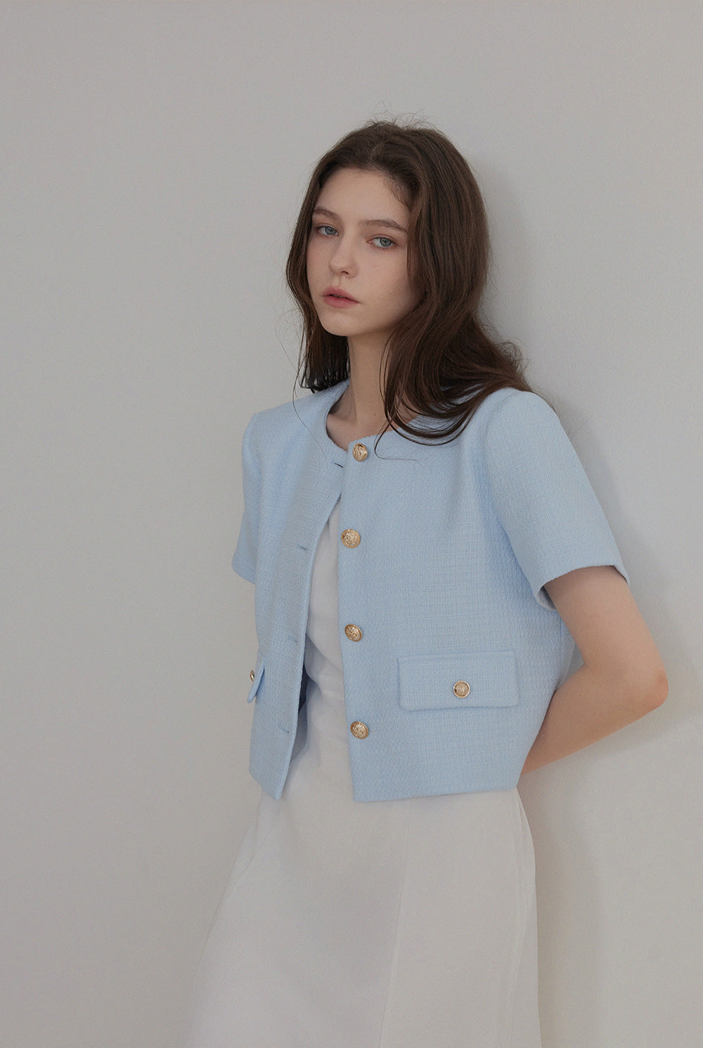 [TWEE] Hermi Tweed Short Sleeve Jacket