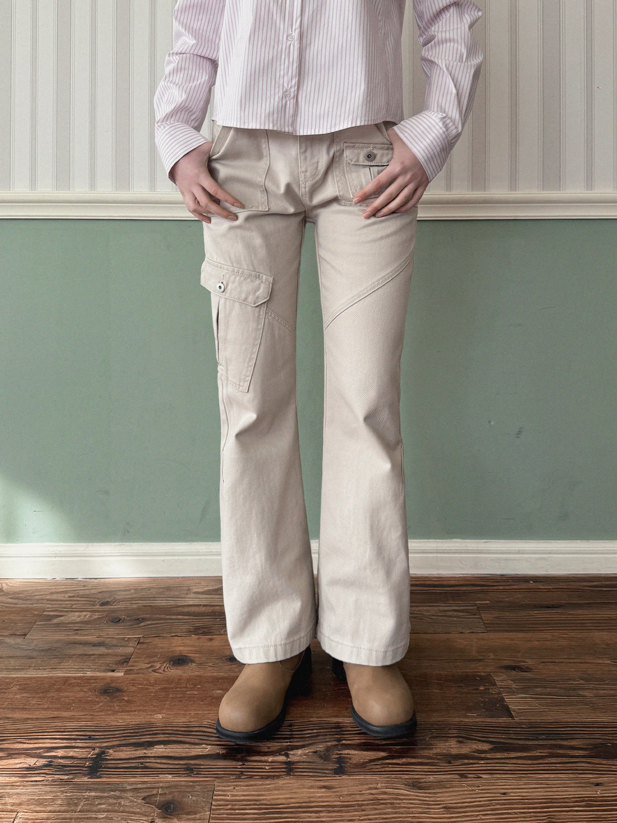[TWEE] Bandi Pocket Semi-Bootcut Long Pants