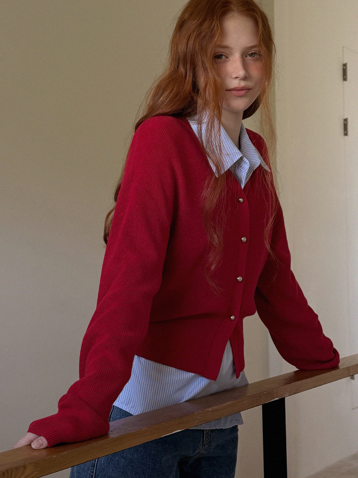 [TWEE] Pichu Puff V-Ausschnitt Cardigan