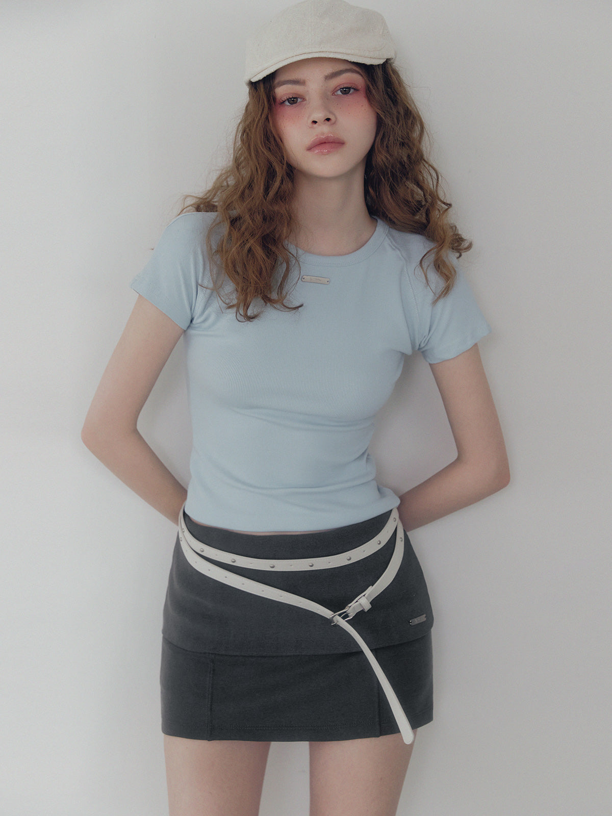 [TWEE] Nowell Panel Stitch Short-Sleeve T-Shirt