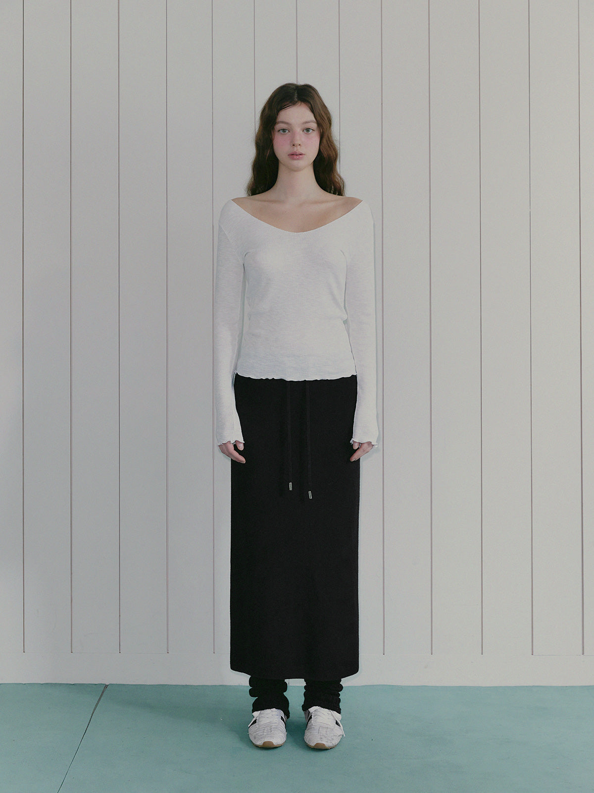 [TWEE] Corp Wave V领T恤