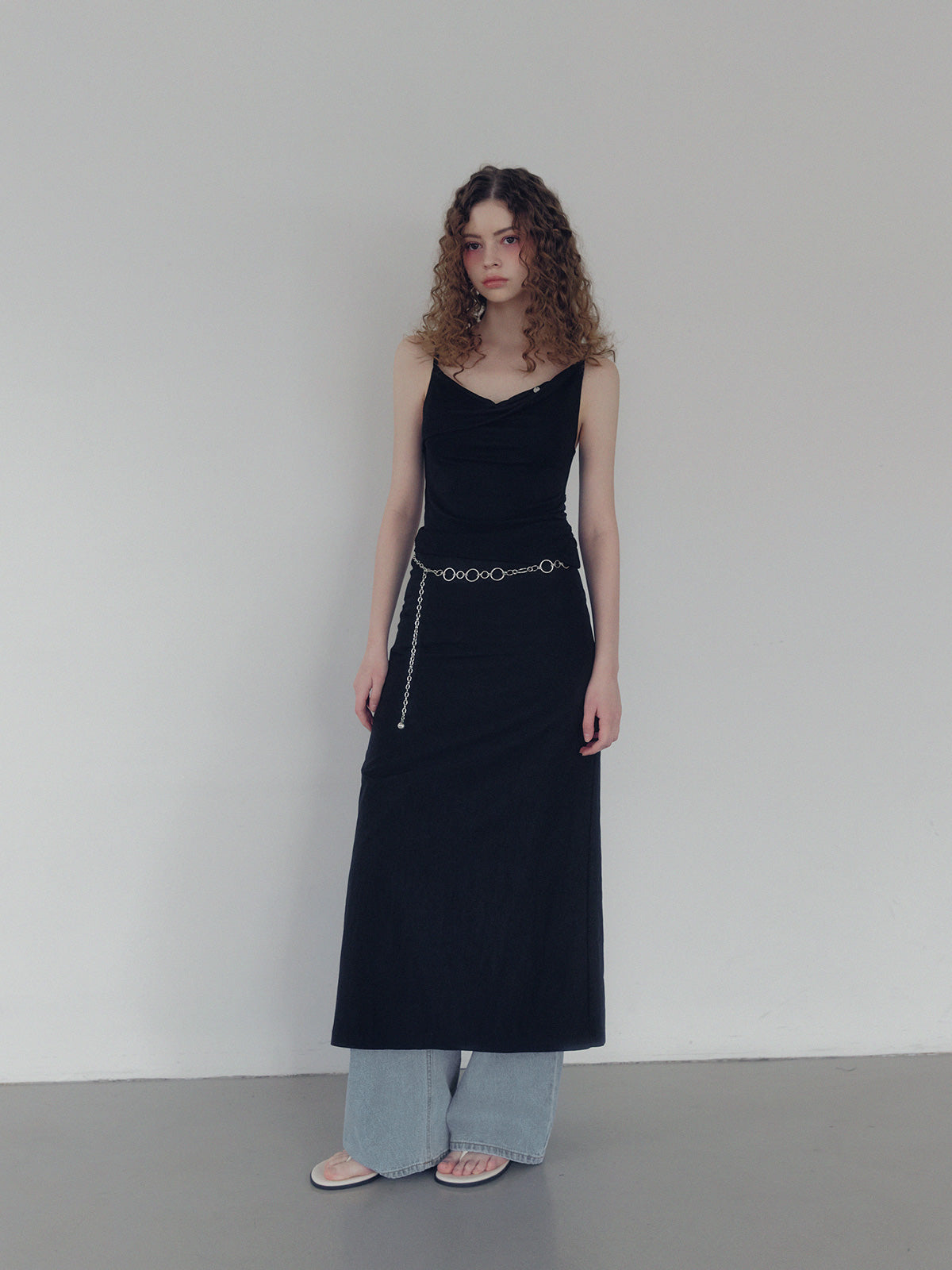[TWEE] Dein shirring drape sleeveless