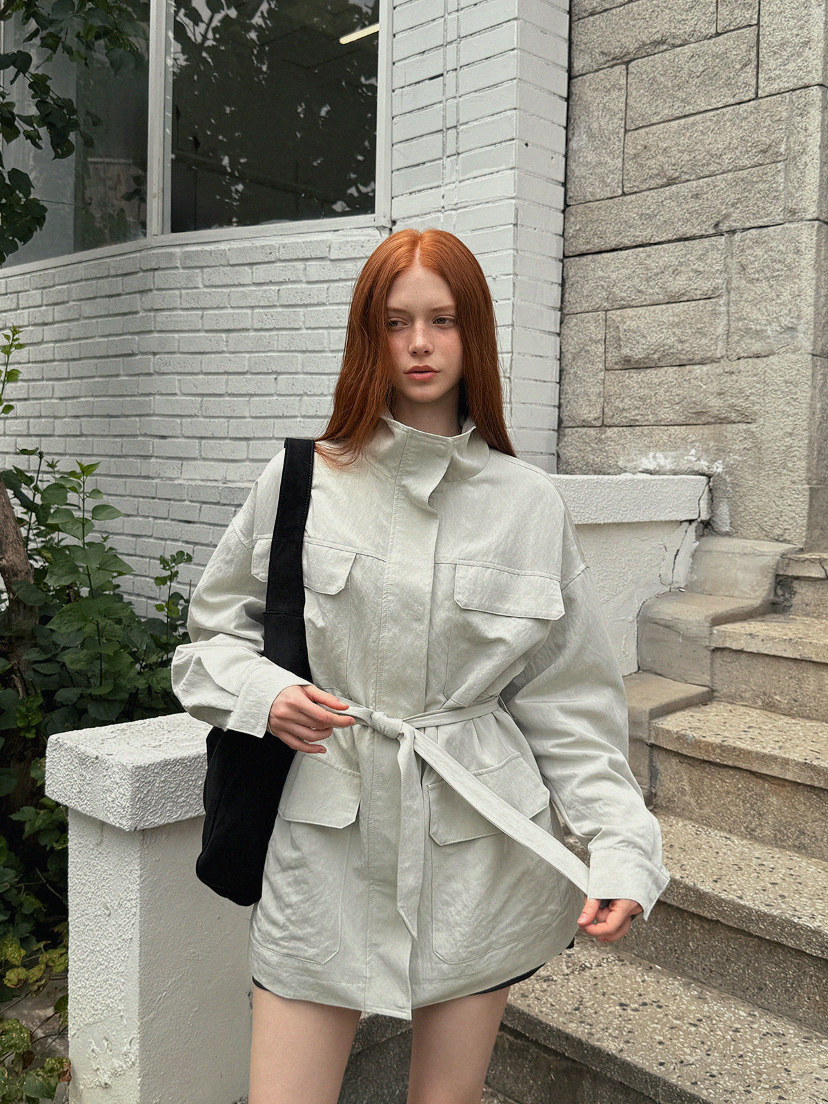 [TWEE] Kael Pocket Half Jumper (Strap Set)