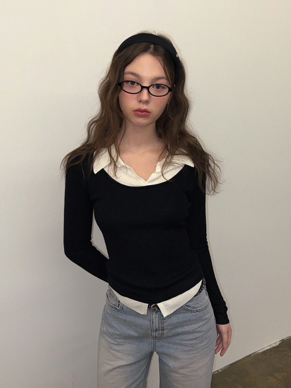 [TWEE] Bellot Two-Tone Layered Knit