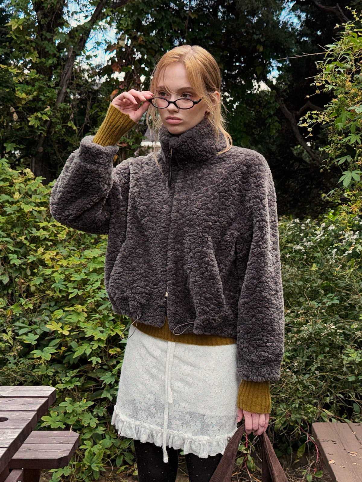 [TWEE] イロン ハイネック ソフトフリース ジャンパー