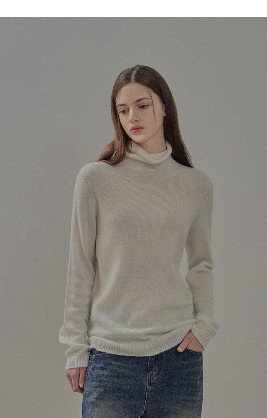 [TWEE] Canary Turtleneck Knit (100% woocl)