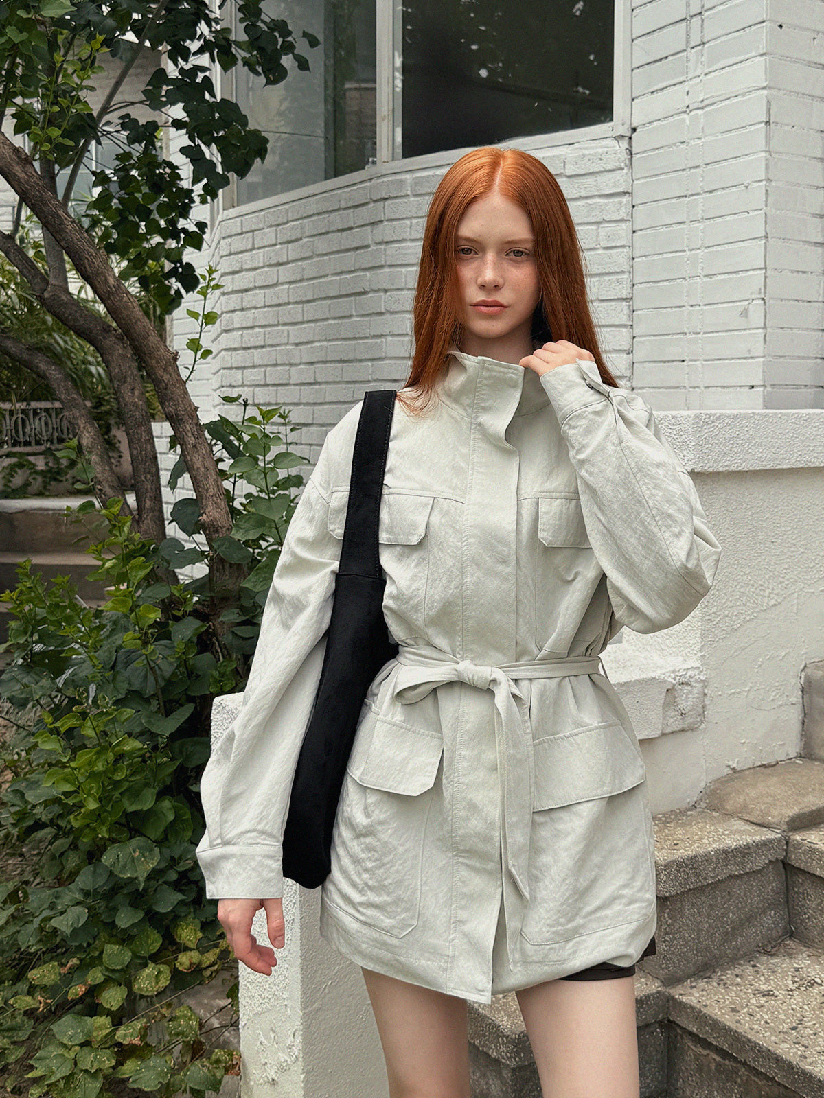 [TWEE] Kael Pocket Half Jumper (Strap Set)