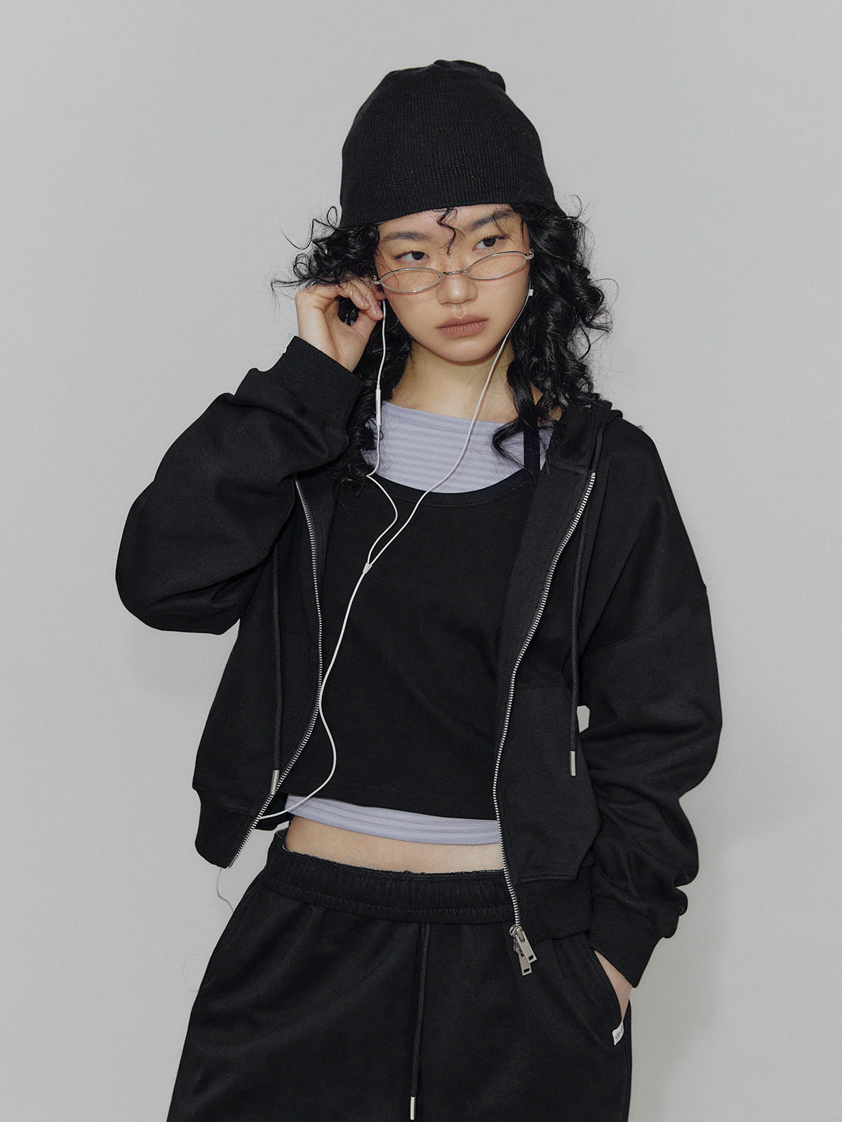 [TWEE] Alden Basic Long-Sleeve Hood Zip-Up