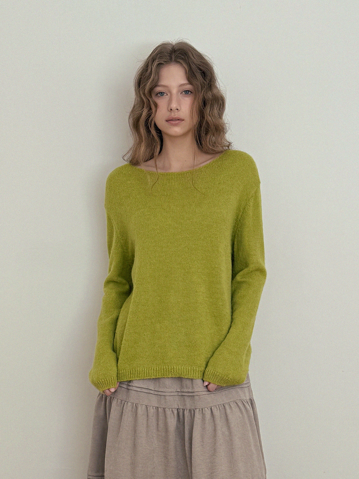 [TWEE] Gran Loose-Fit Long-Sleeve Knit