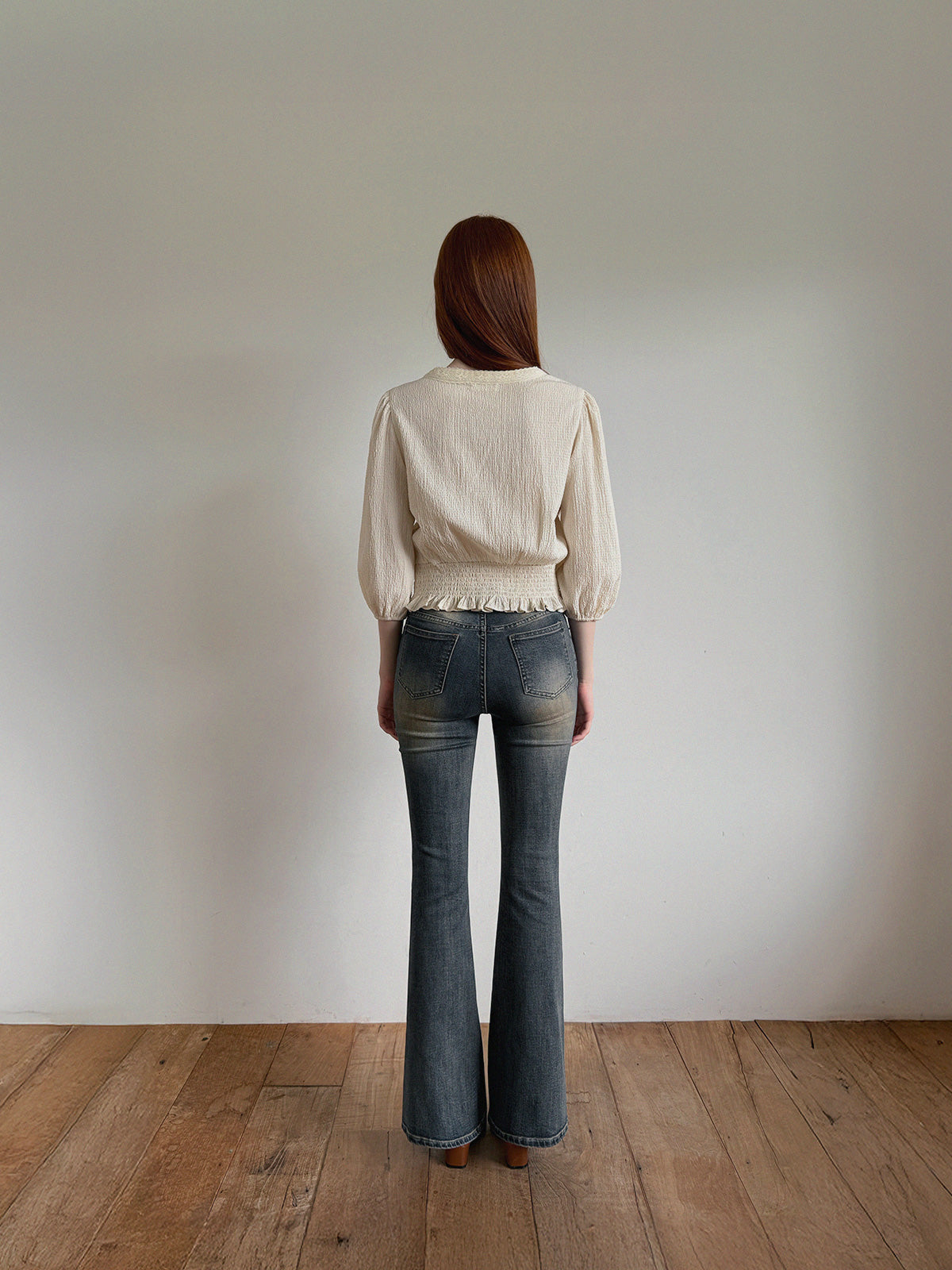 [TWEE] Berit Smocked Wrinkle Blouse