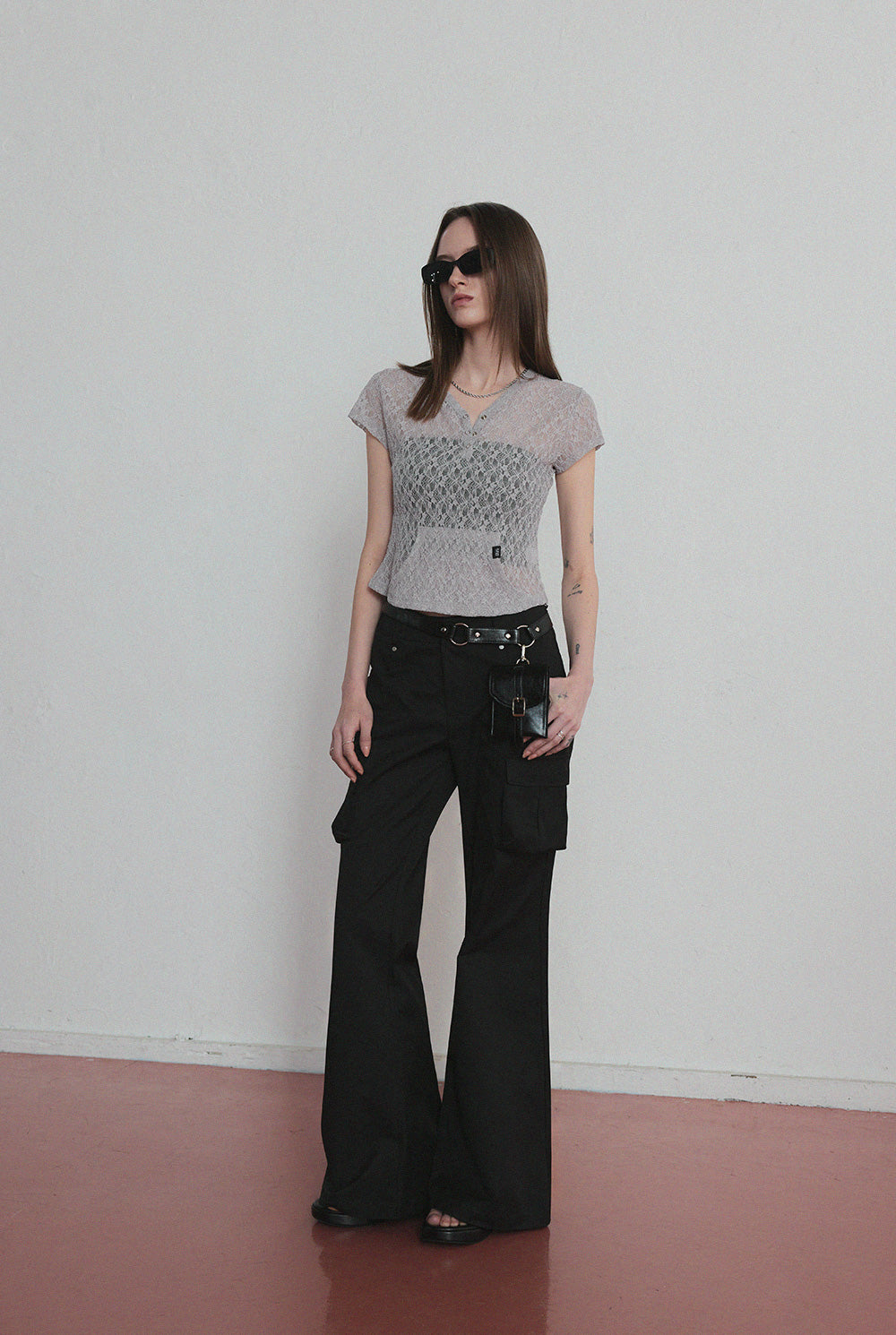 [TWEE] [GROWHIDE] Lophen Pocket Sheer T-Shirt
