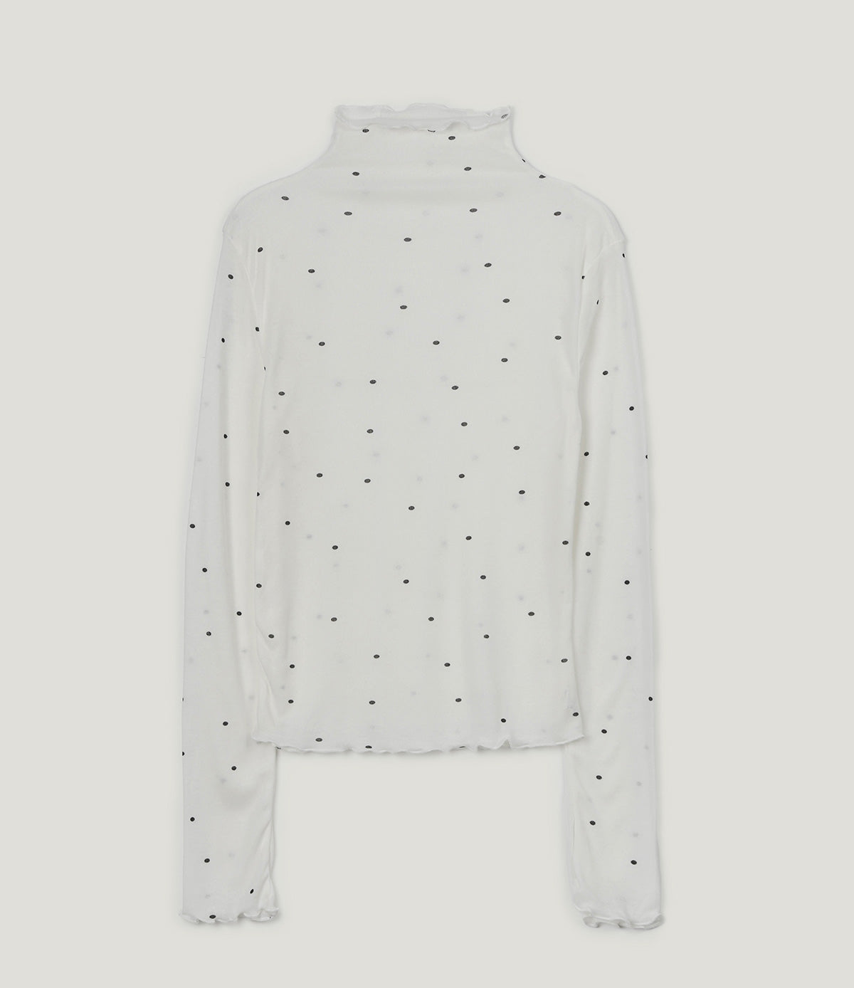 [TWEE] Bendi Dot Turtleneck Long-Sleeve T-Shirt