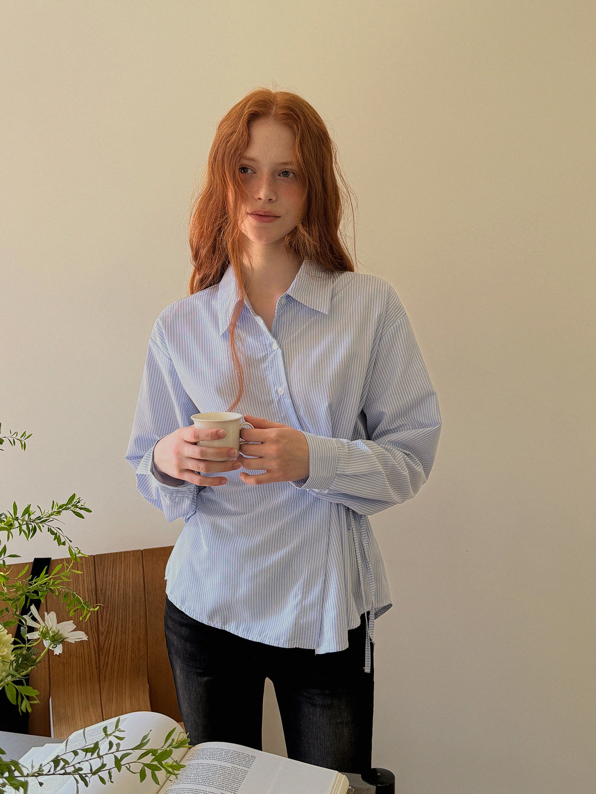 [TWEE] Ronit Wickelbluse mit Streifen