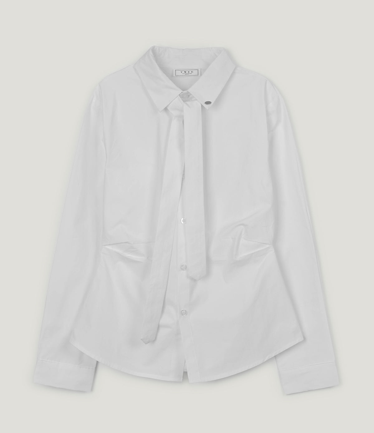 [TWEE] Rolo Slim Pintuck Long Sleeve Shirt (Strap Set)